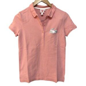 Lacoste Live inspired light pink polo shirt size L